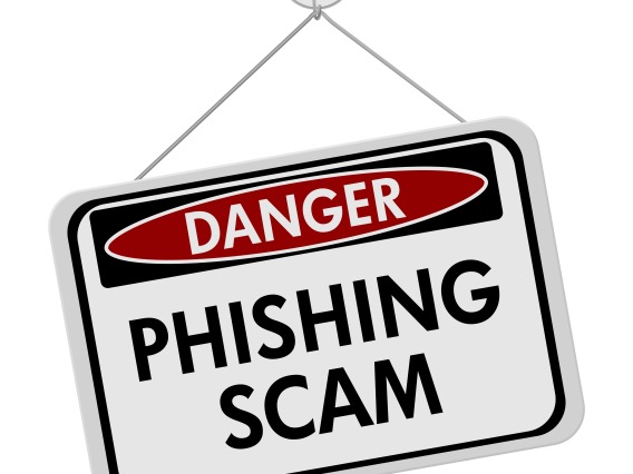 Picture of Phishing Scam Sign